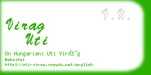 virag uti business card